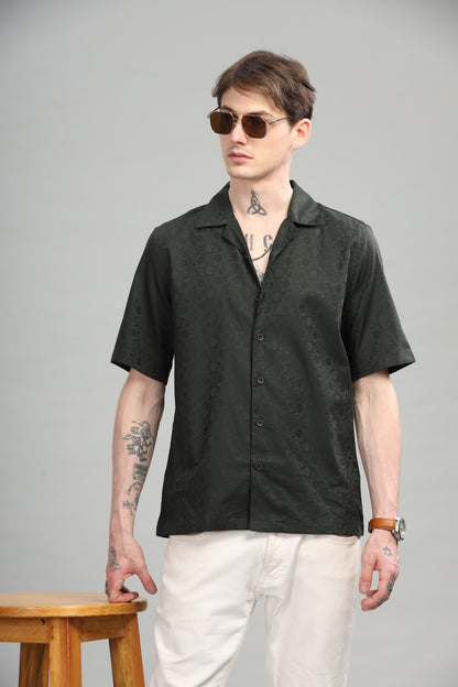 Drop Shoulder Textured Shirt