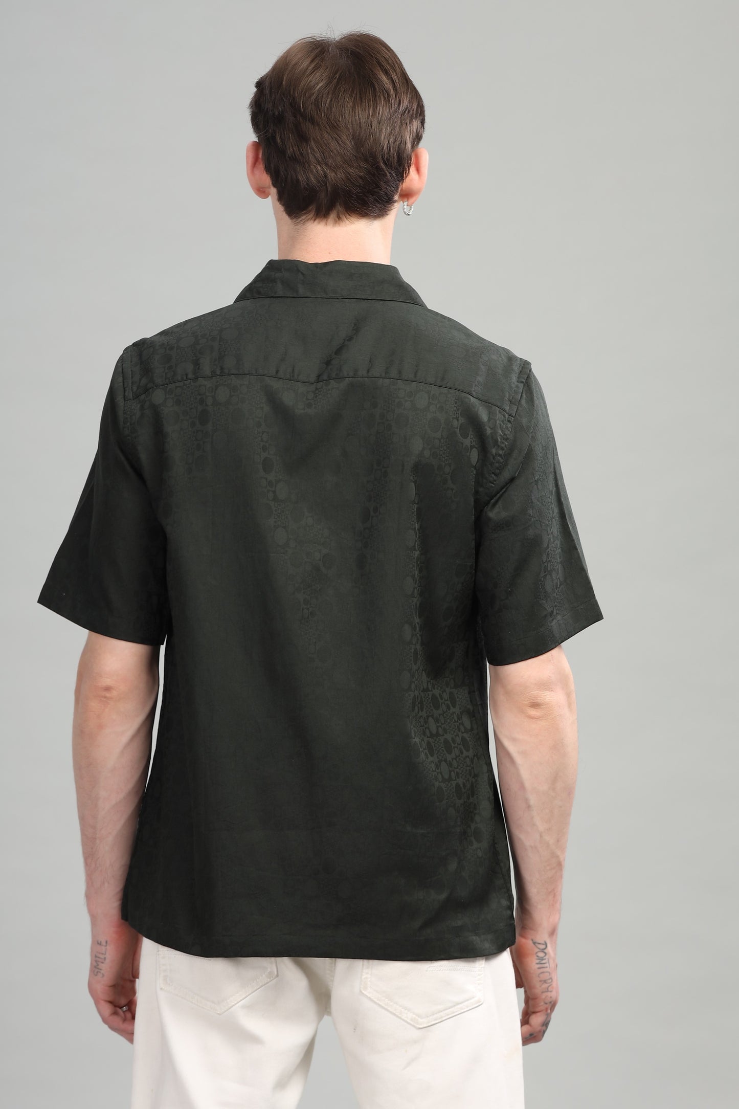 Drop Shoulder Textured Shirt