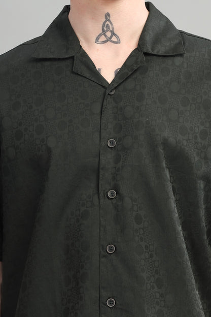 Drop Shoulder Textured Shirt