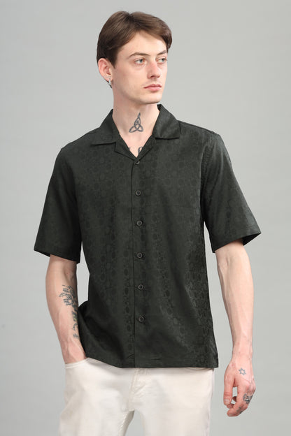 Drop Shoulder Textured Shirt