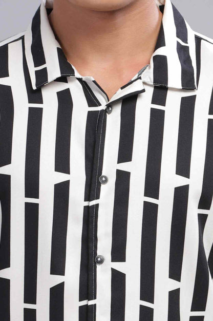 Black And White Strip Shirt